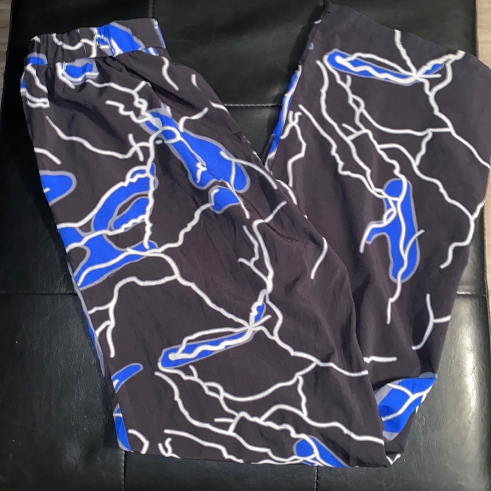 Blue and white baggy pants from sheen